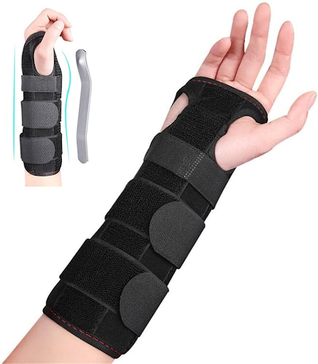 Hand splint for helping carpal tunnel pain